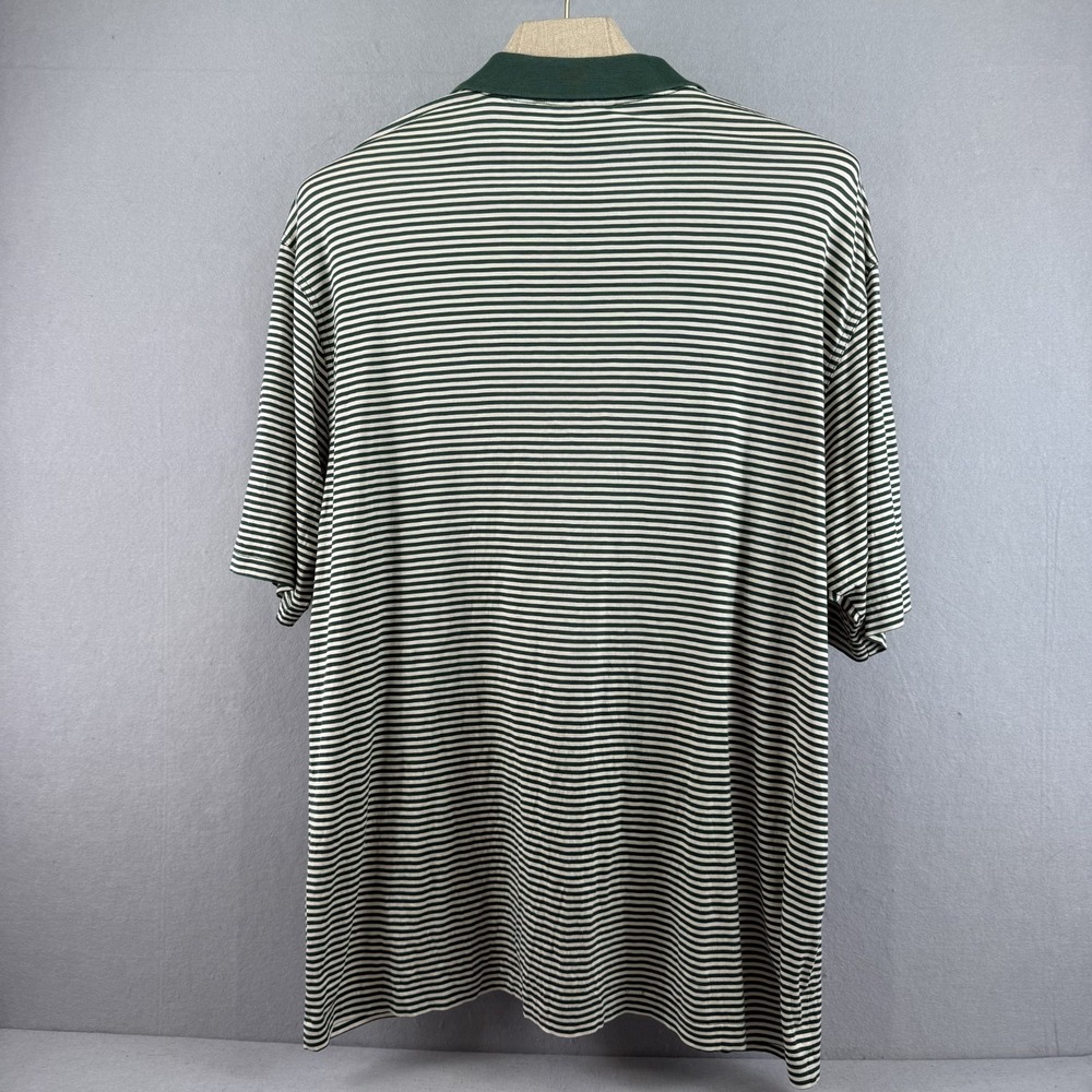 Vintage Masters Amen Corner Polo Shirt XL Green Stripe Bobby Jones Augusta Golf - Picture 4 of 13